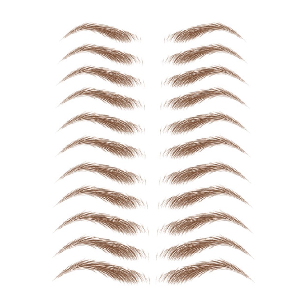 Øyenbrynsklistremerker, kunstige tatoveringer, 11 par