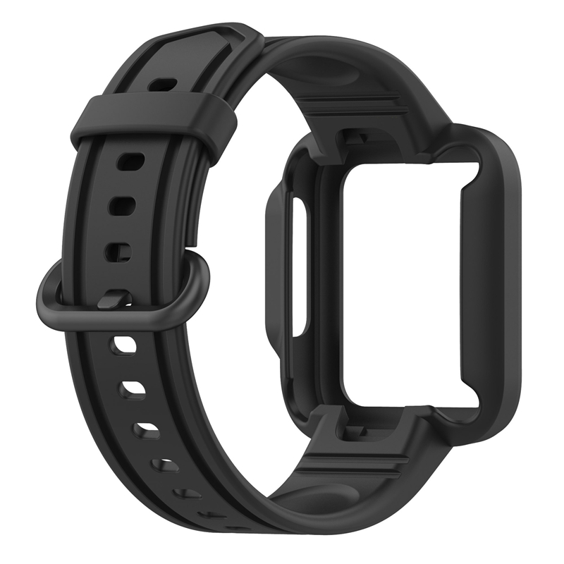 Klokkereim Black Xiaomi Mi Watch Lite/Redmi Watch 2/Xiaomi Mi Watch Lite 2/Xiaomi Redmi Watch 2 Lite/Redmi Horloge 2/Xiaomi Poco Watch