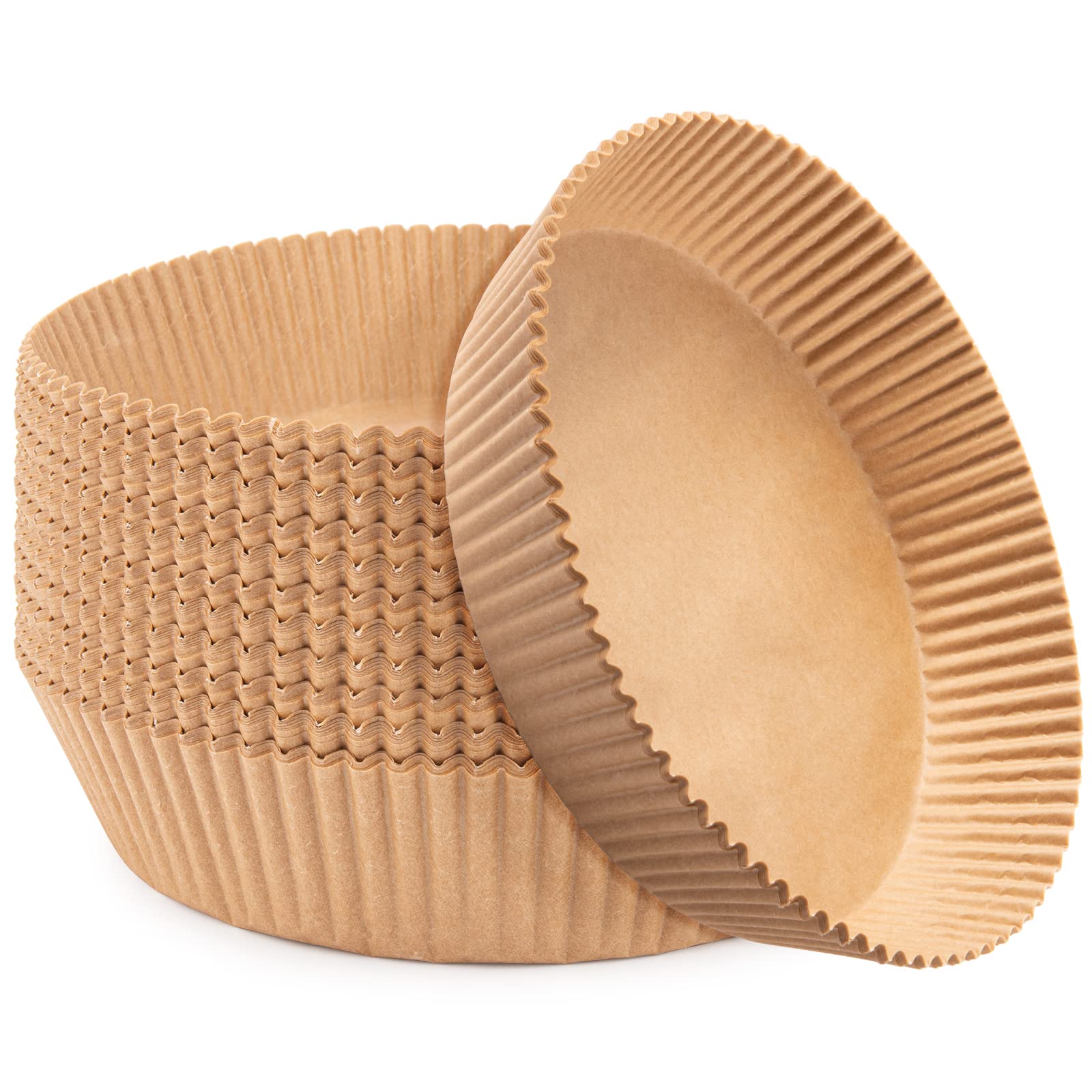 Engangs Air Fryer papirfôr non-stick 120-pak Nature 20 cm