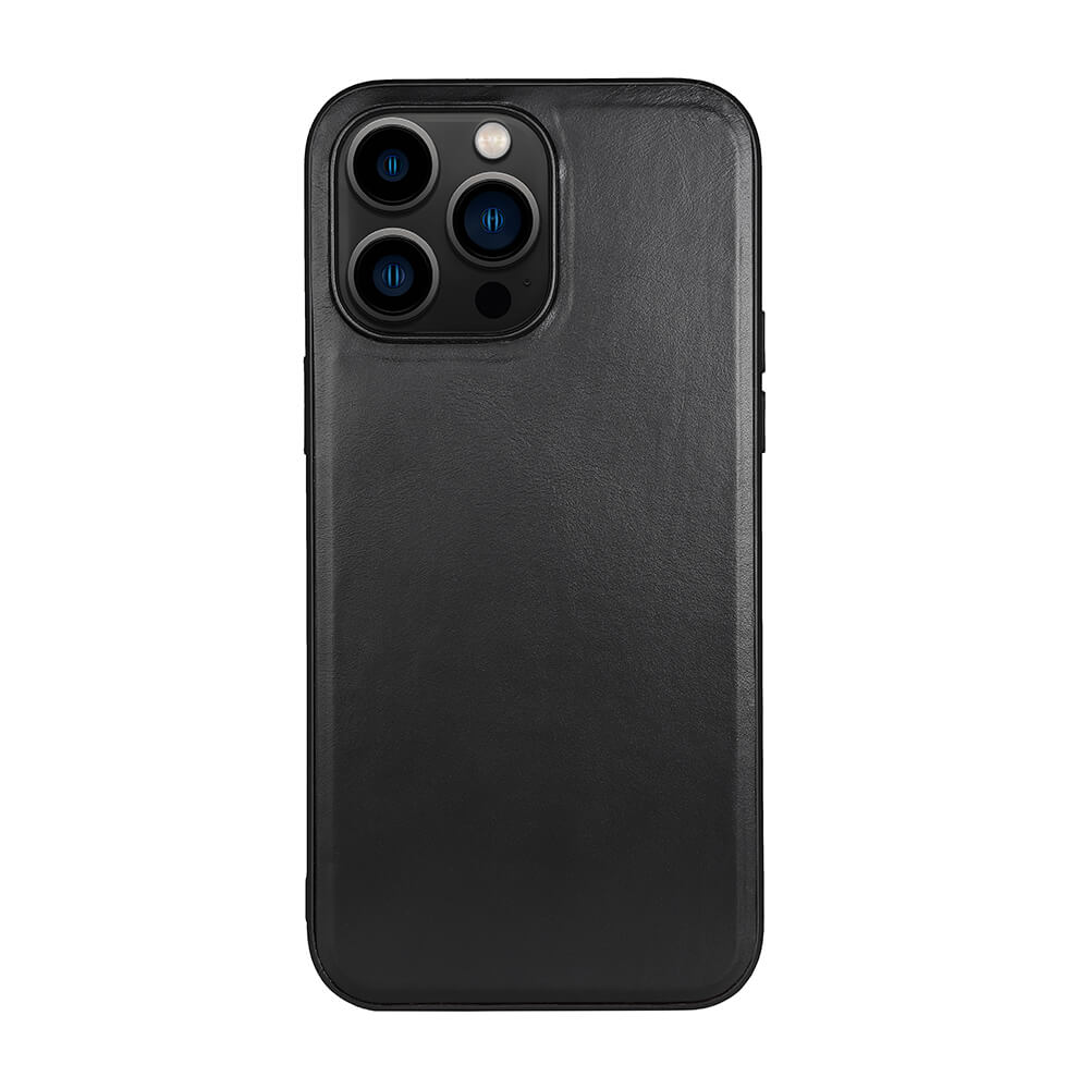 Mobilskal Läder MagSeries Svart - iPhone 14 Pro Max