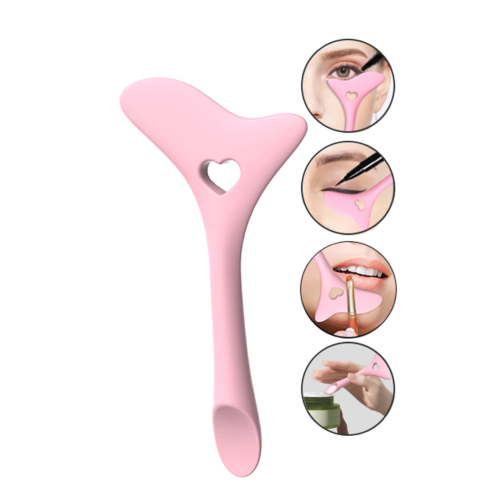 Sminkelinjal med ulike buer Pink