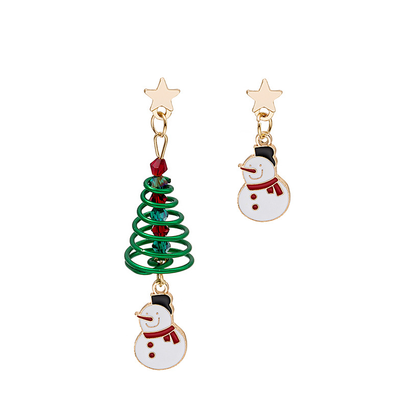 Snowman julörhängen 1 par MultiColor