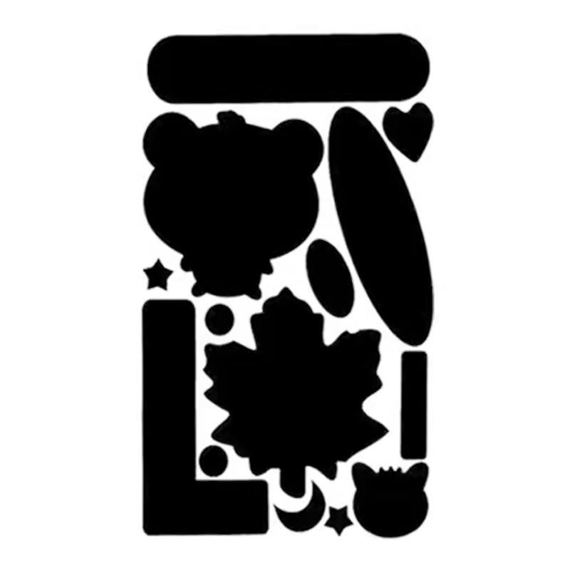 Selvklebende lapper for klesreparasjon 10 ark Black