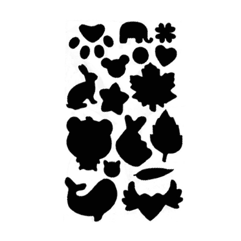 Reparasjonslapper selvklebende for klær 10-ark Black