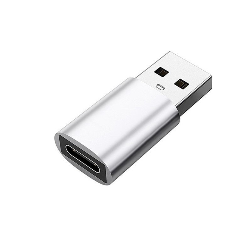 USB 3.0 (hann) til USB-C (hun) adapter Silver