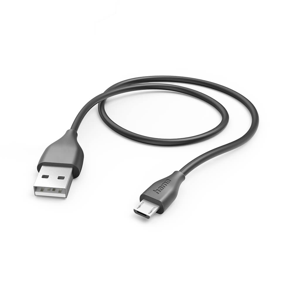 Laddkabel USB-A till Micro-USB Svart 1,5m