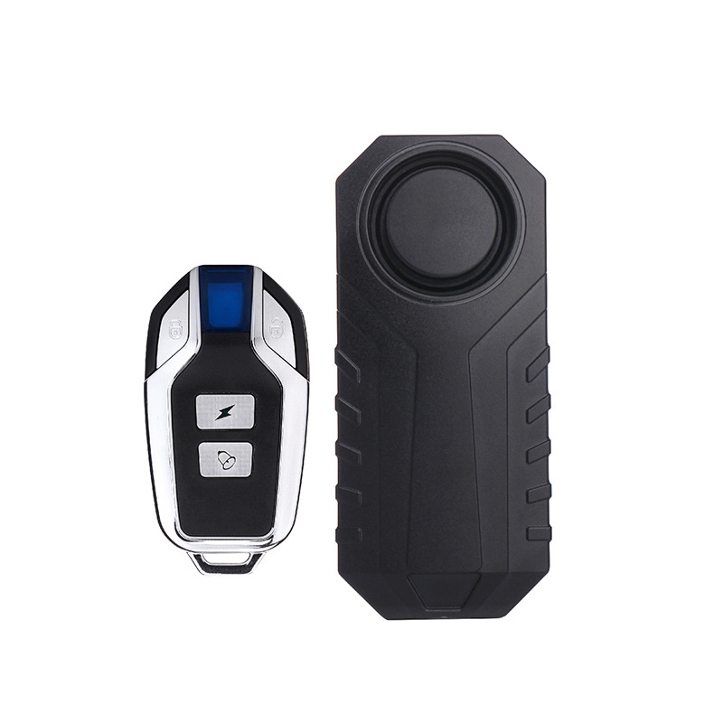 Sykkelalarm med fjernkontroll 113 dB Black Sykkelalarm med fjernkontroll 113 dB Black