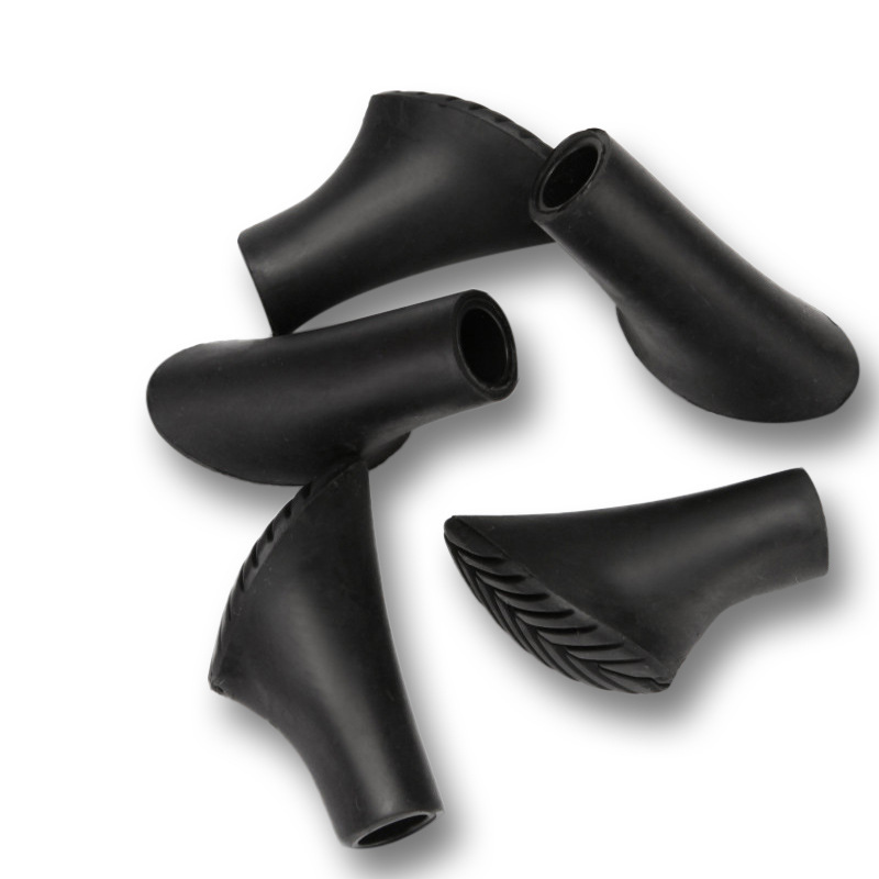 Knotter / føtter til turstaver, 6 stk. Black