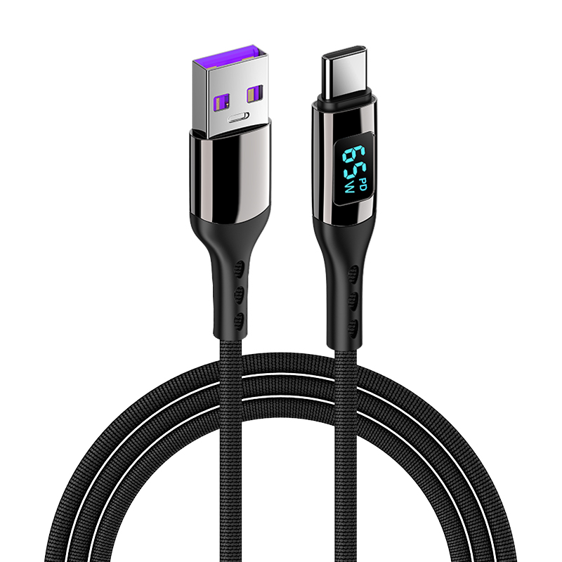 USB-C PD snabbladdningskabel 100 W Black 2 m