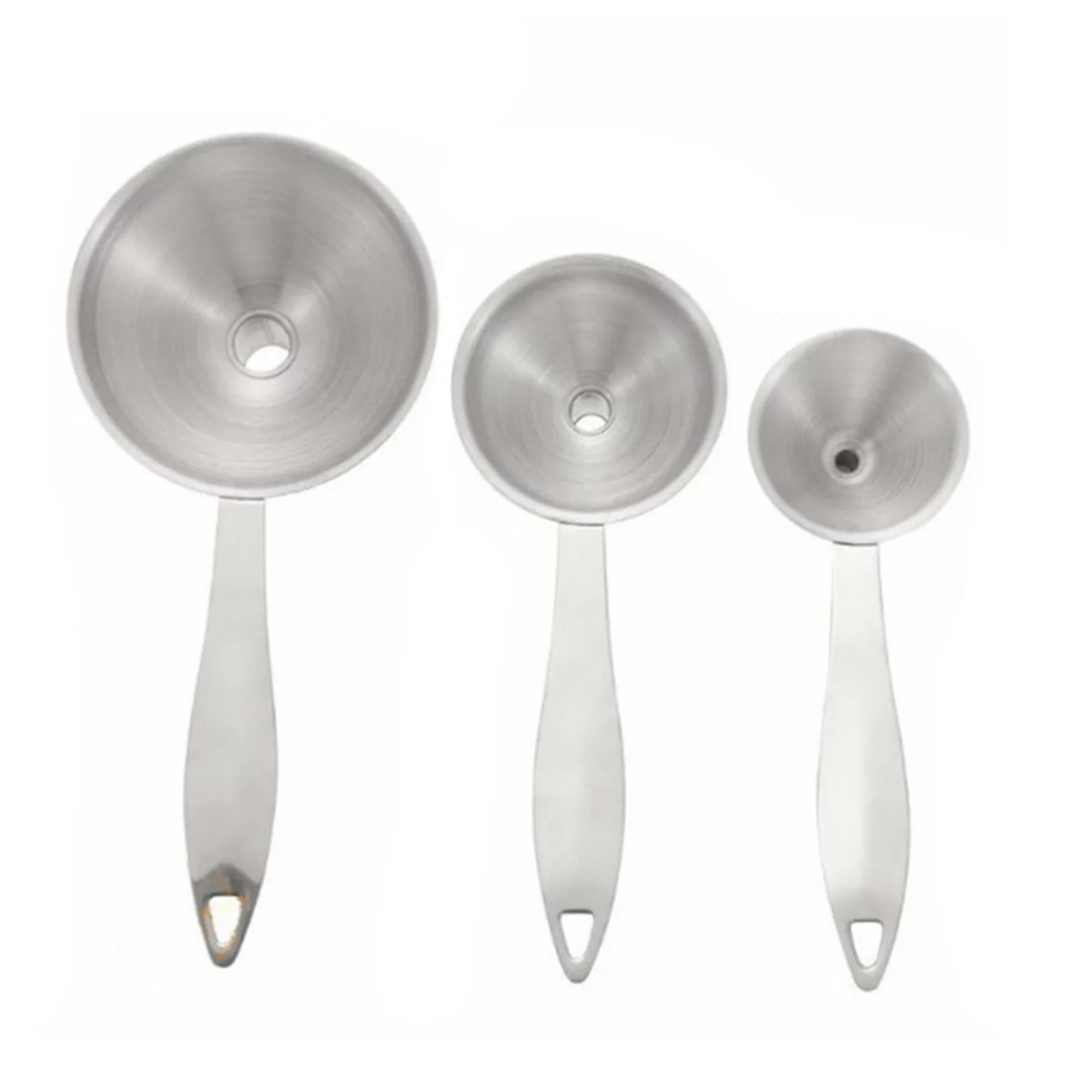 304 Rustfrie trakter for fylling av flasker 3-størrelse 3-delt