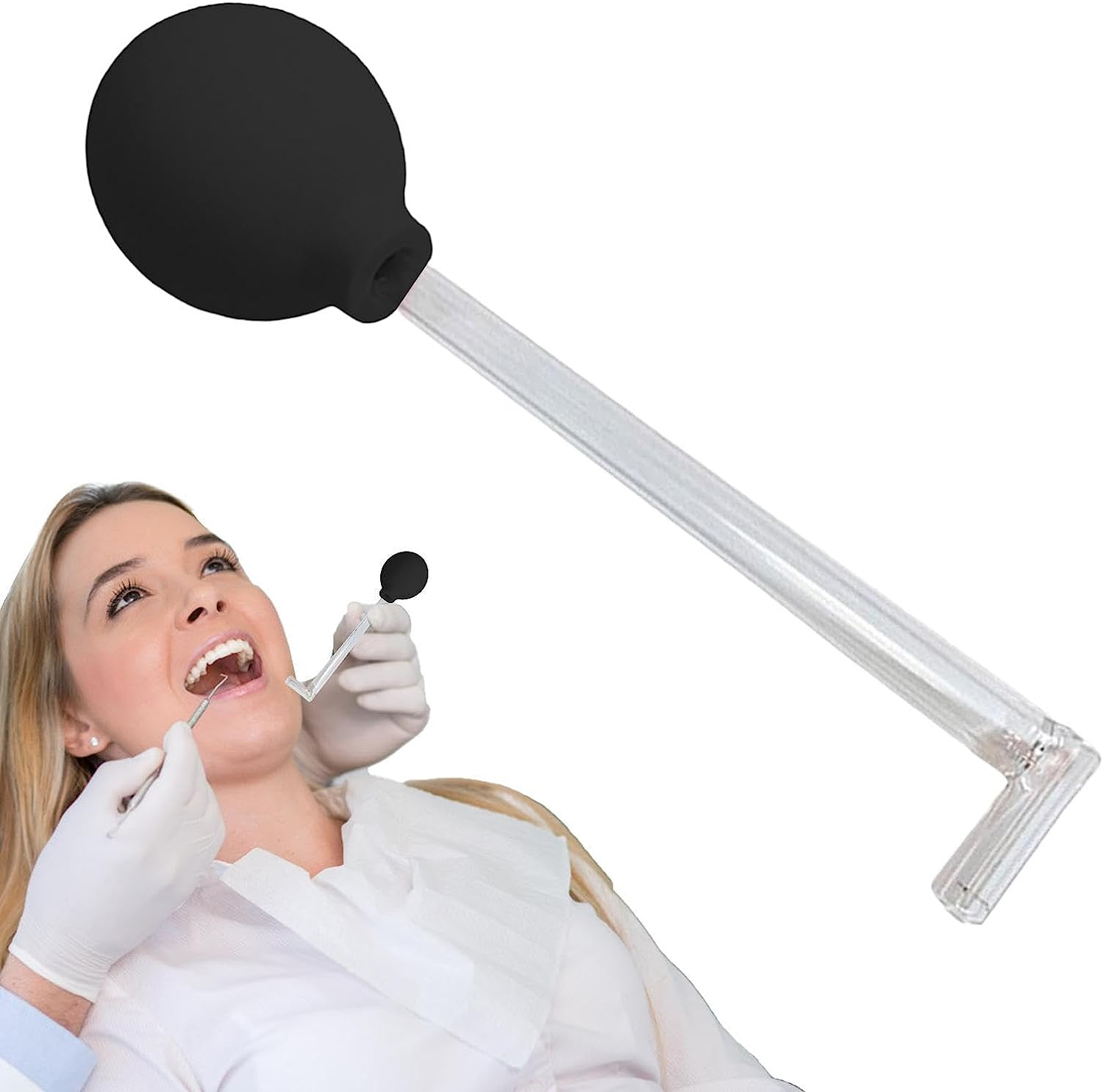 Verktøy for rengjøring av mandler / tonsiller Black