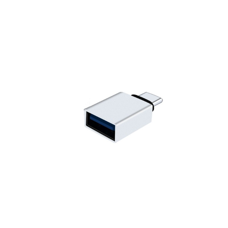 USB C til USB 3.1-adapter i aluminiumslegering Silver