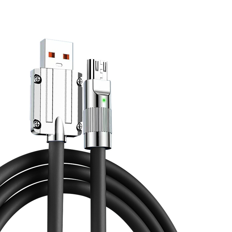 Android Micro USB-kabel Laddningskabel 120W Snabbladdning & Datasynkronisering 480 Mbps MultiColor 1.5m