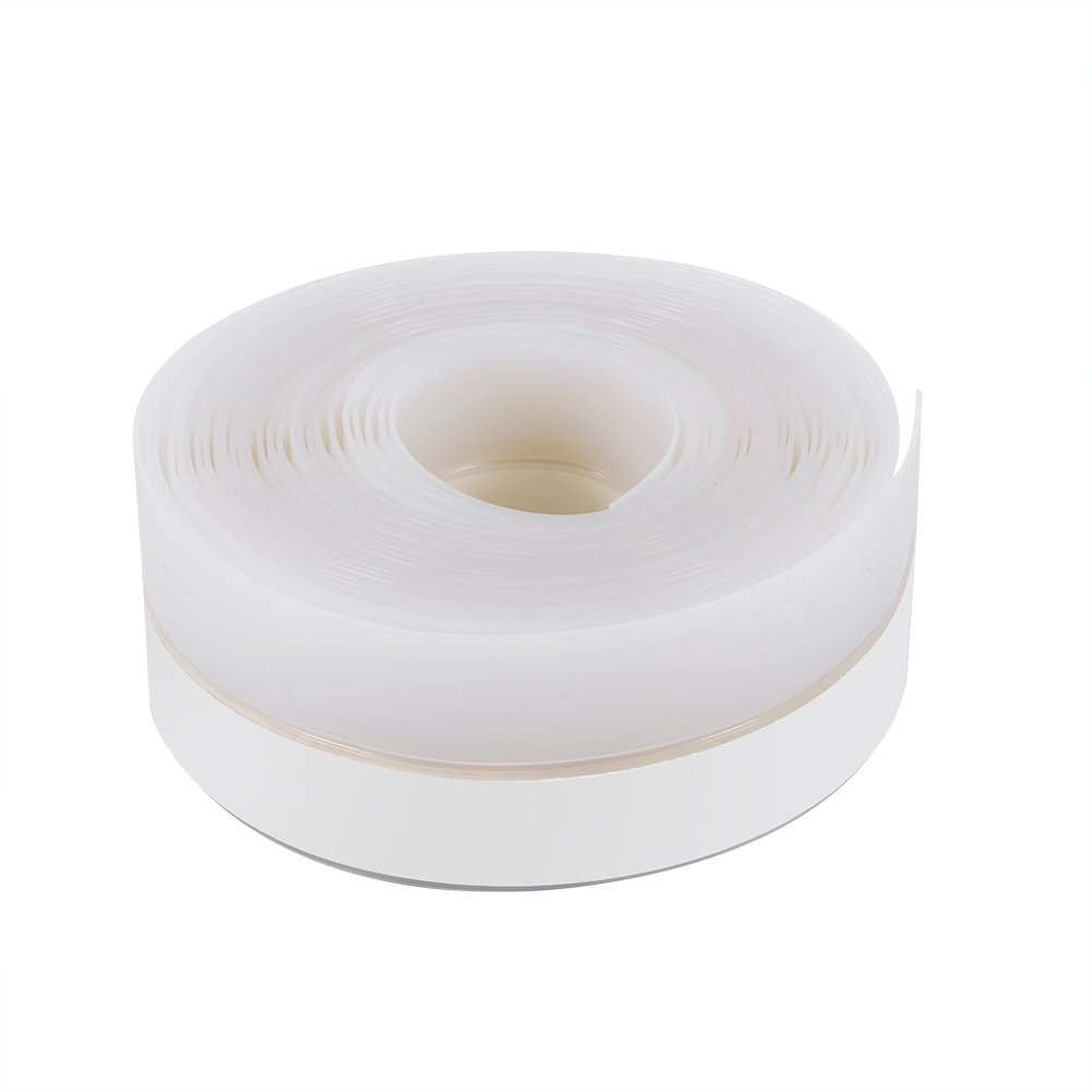 Selvklebende vanntett og vindtett silikonlist (25mm transparent) 10 meter for dører og vinduer Transparent 2.5 cm