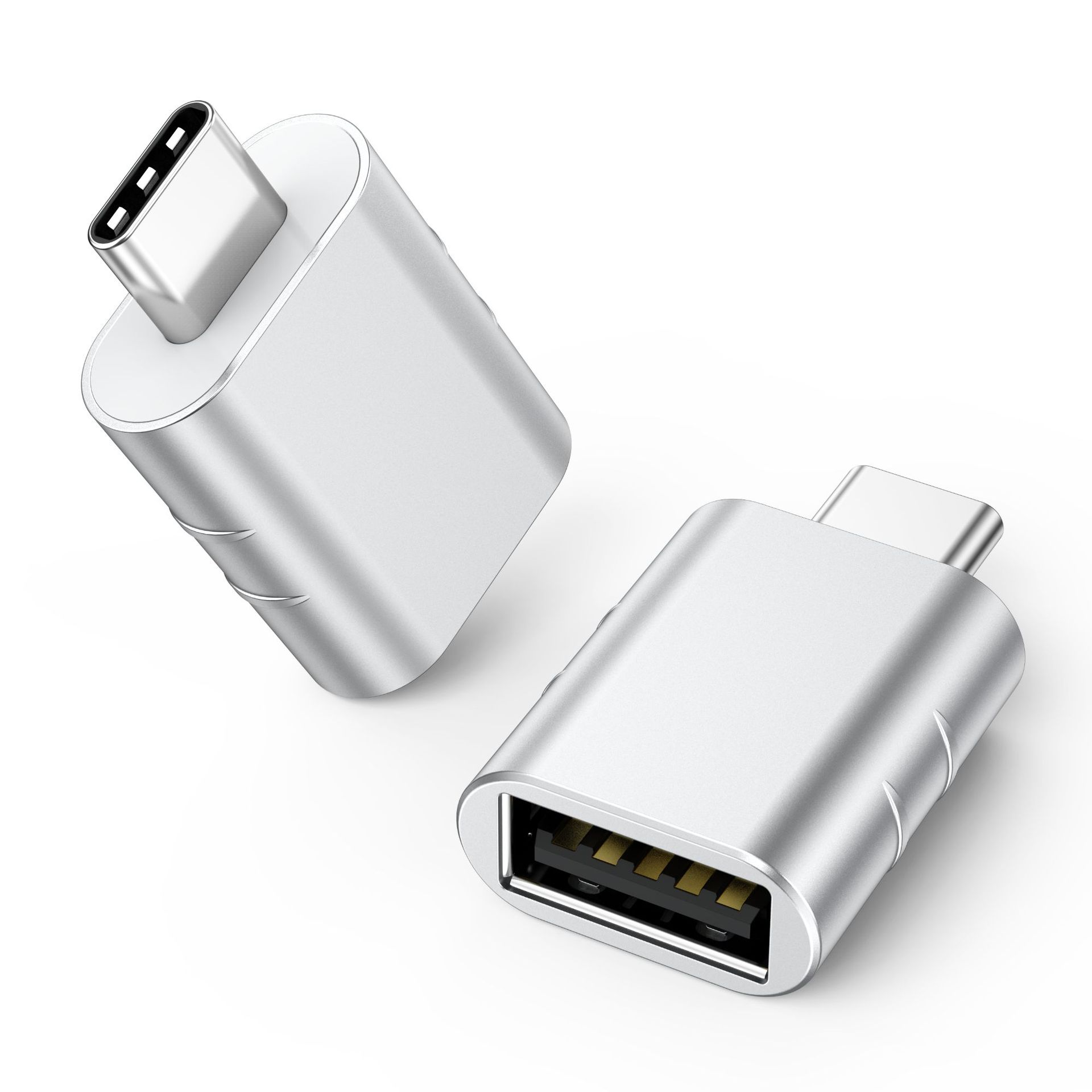 USB 3.2 til USB-C OTG-adapter 10 Gbps Silver