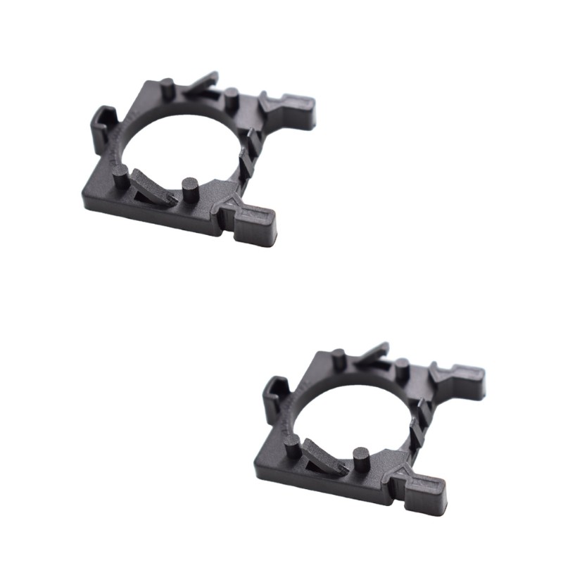 2-pack LED-strålkastarhållare Strålkastarhållare Black FORD FOCUS H7