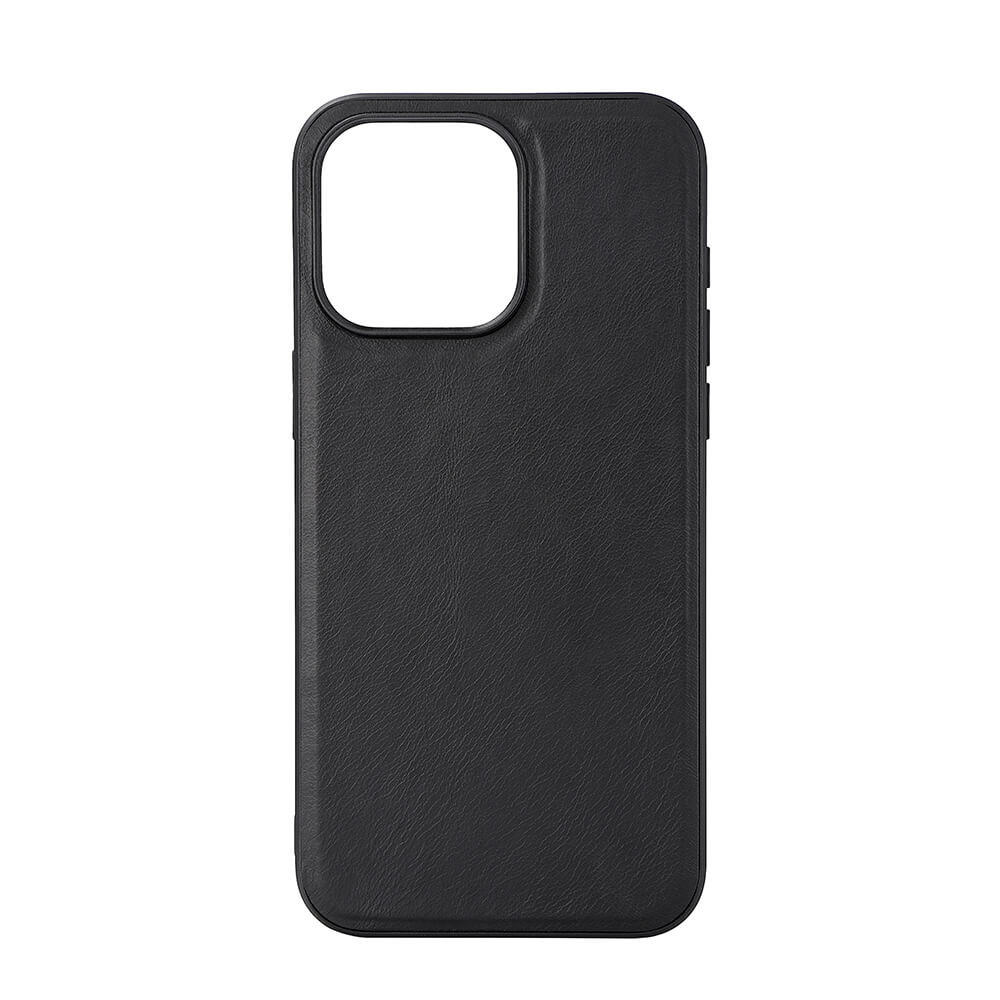 Mobilskal Läder MagSeries Svart - iPhone 15 Pro Max