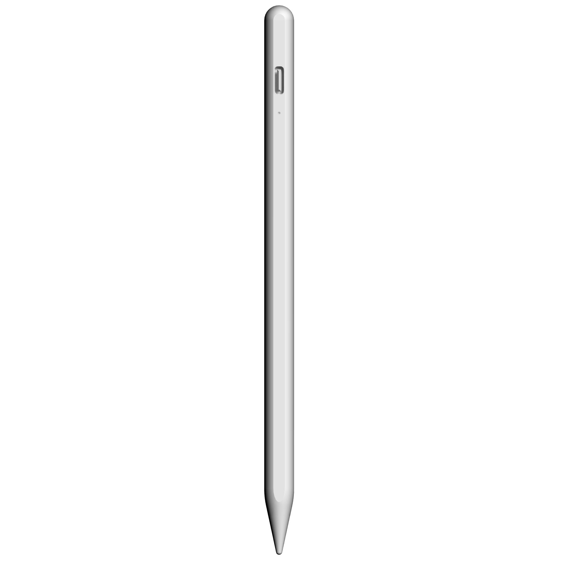 Kapacitiv iPad-penna med batteriindikator och snabbladdning White