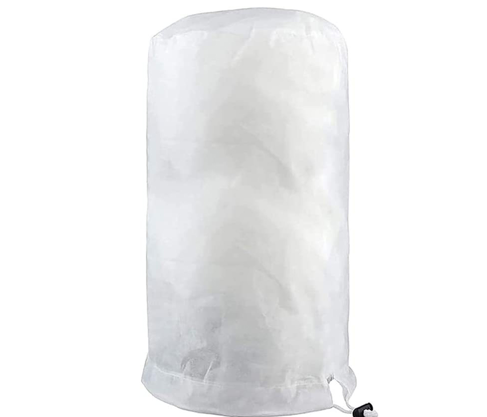 Frostskyddande överdrag växtskydd med dragkedja och dragsko White 120 cm / 180 cm
