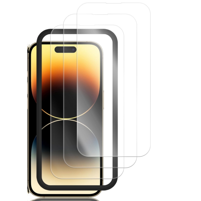 HD Skärmskydd i Härdat Glas för iPhone Transparent iPhone 14 Pro