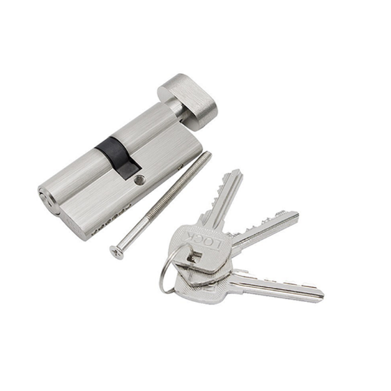 Låscylinder med 3 nycklar / dörrlås med hög säkerhet 60 mm