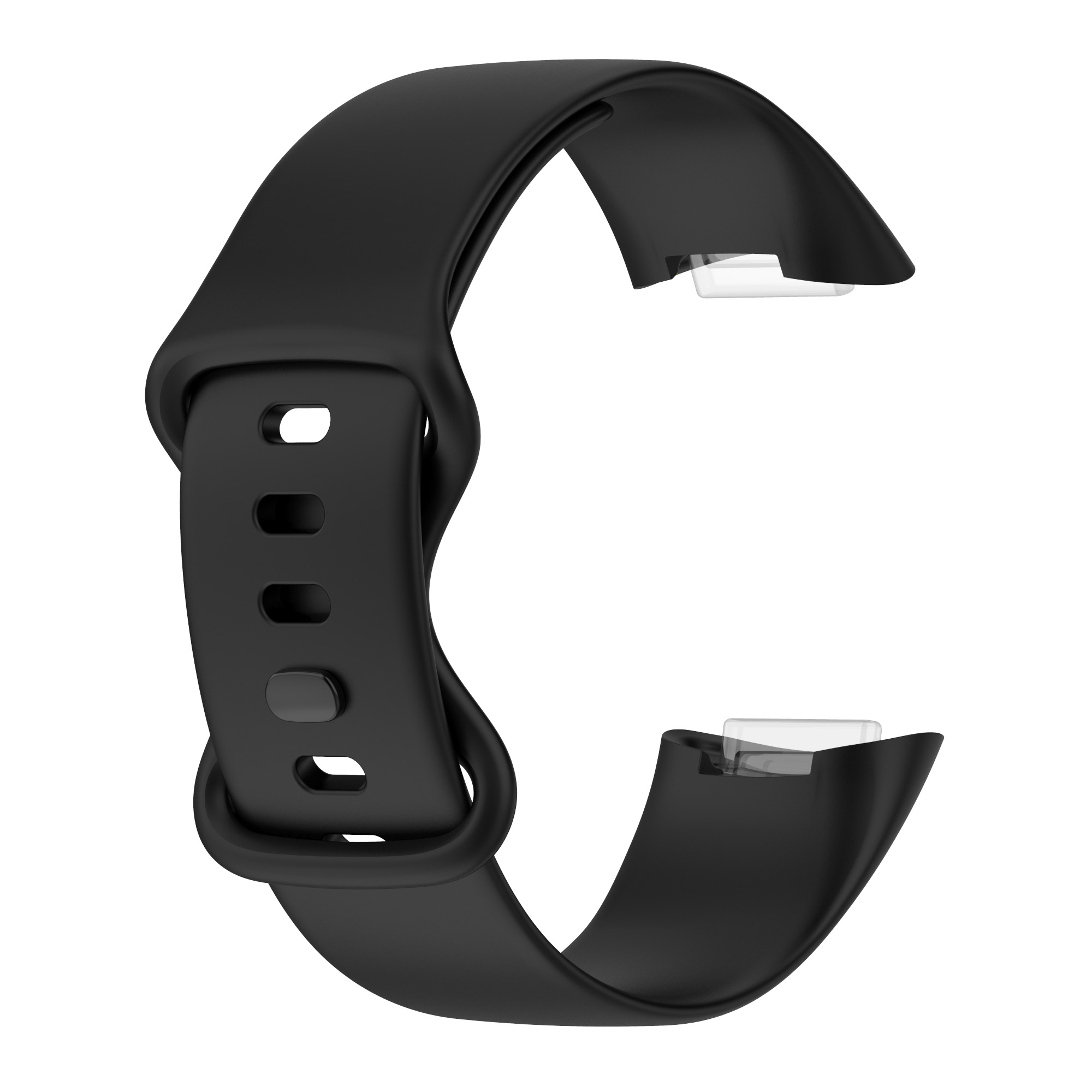 Silikonarmband för Fitbit Charge 5 och Charge 6 Black M