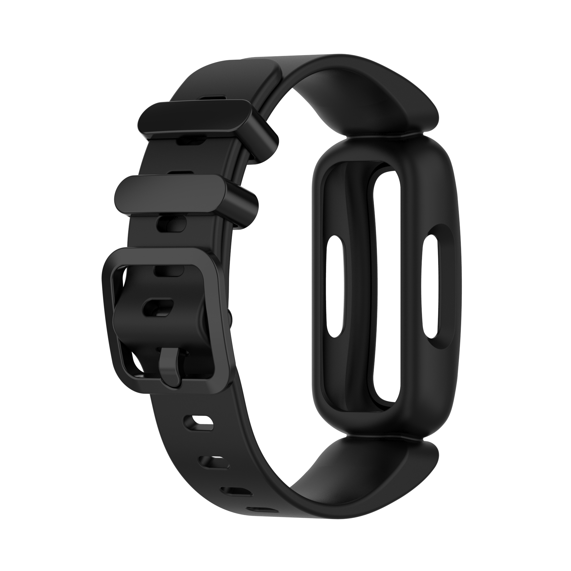 Silikonarmband för Fitbit Inspire 2, Fitbit Ace 3 Black