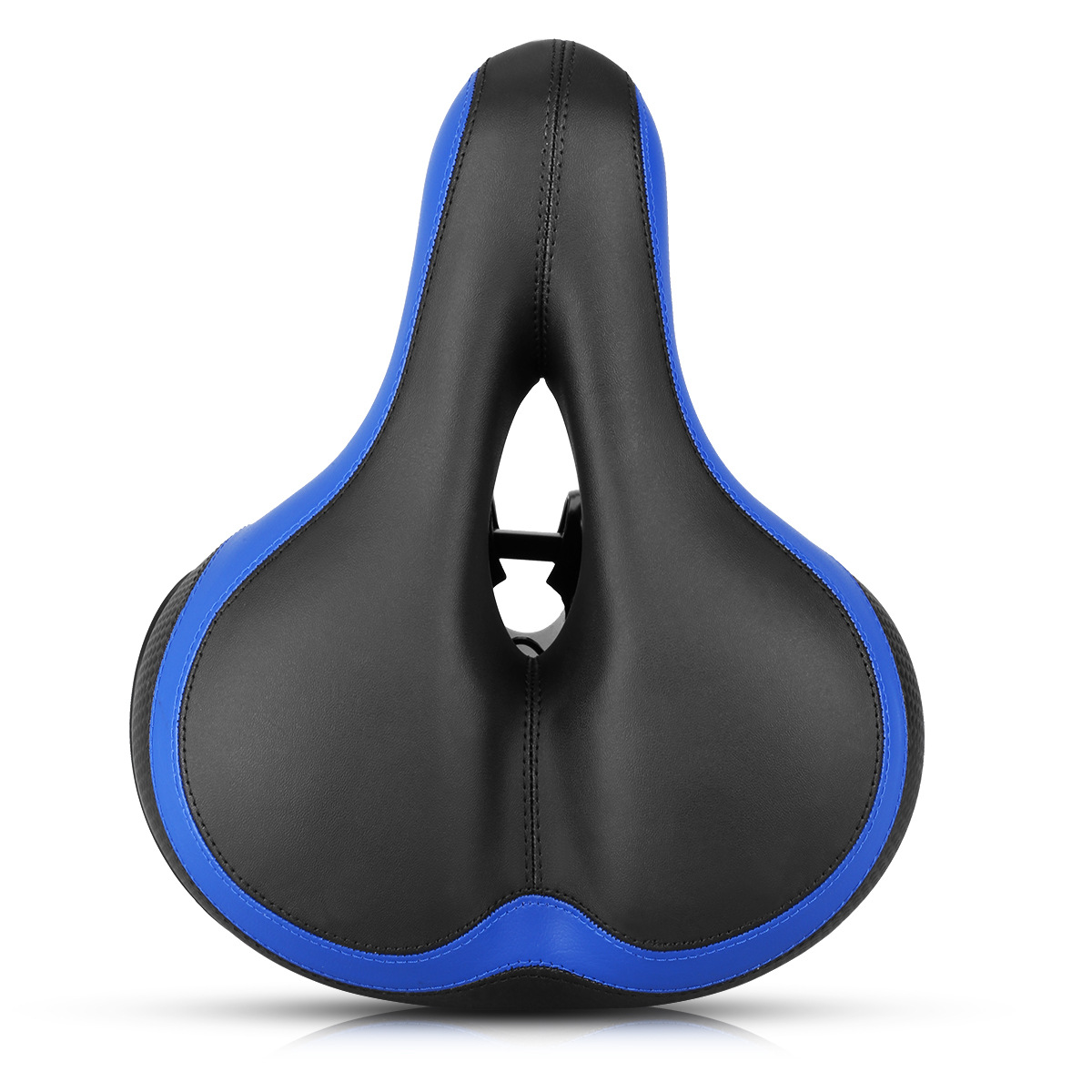 Ergonomisk Bred Cykelsadel – Stötdämpande Komfortsadel med Ventilation för MTB, Elcykel och Landsvägscykel