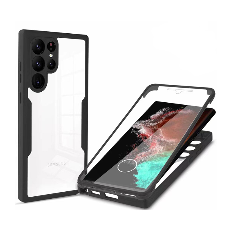 360° TPU-Fodral för Samsung Black Samsung Galaxy S21 Ultra