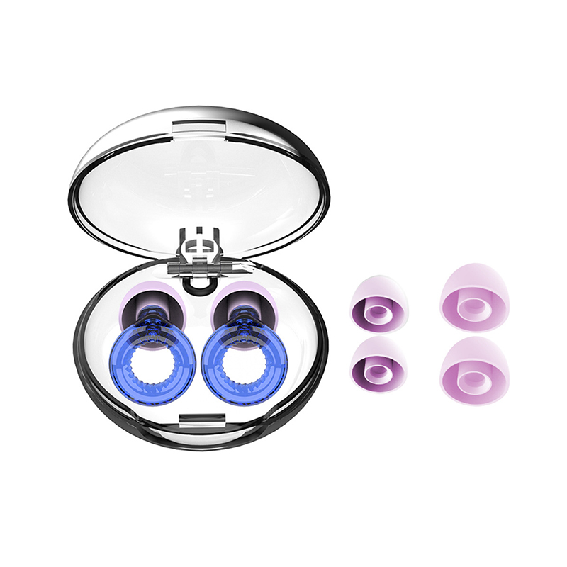 Myke lydisolerende ørepropper med håndtak Blue