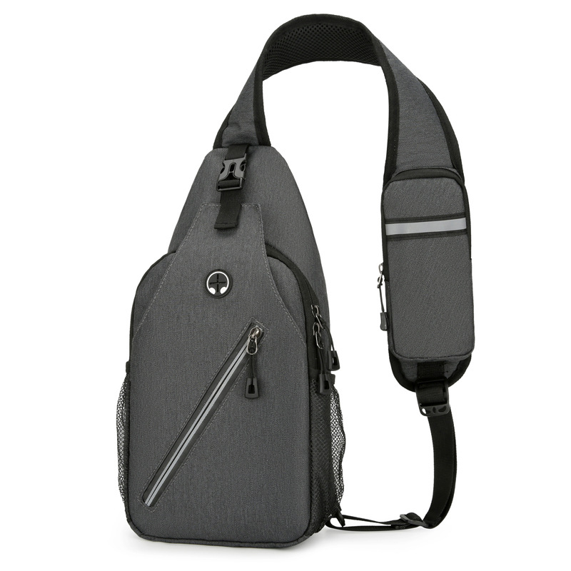 Multifunktionell Crossbody-Axelväska för Män DarkGrey