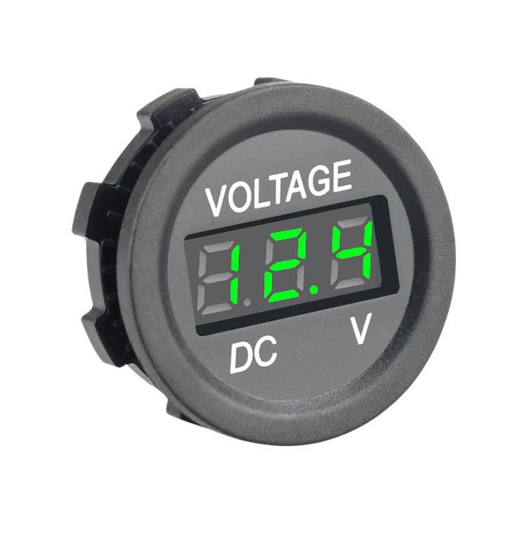 Kjøretøymontert voltmeter Black+Grass Color