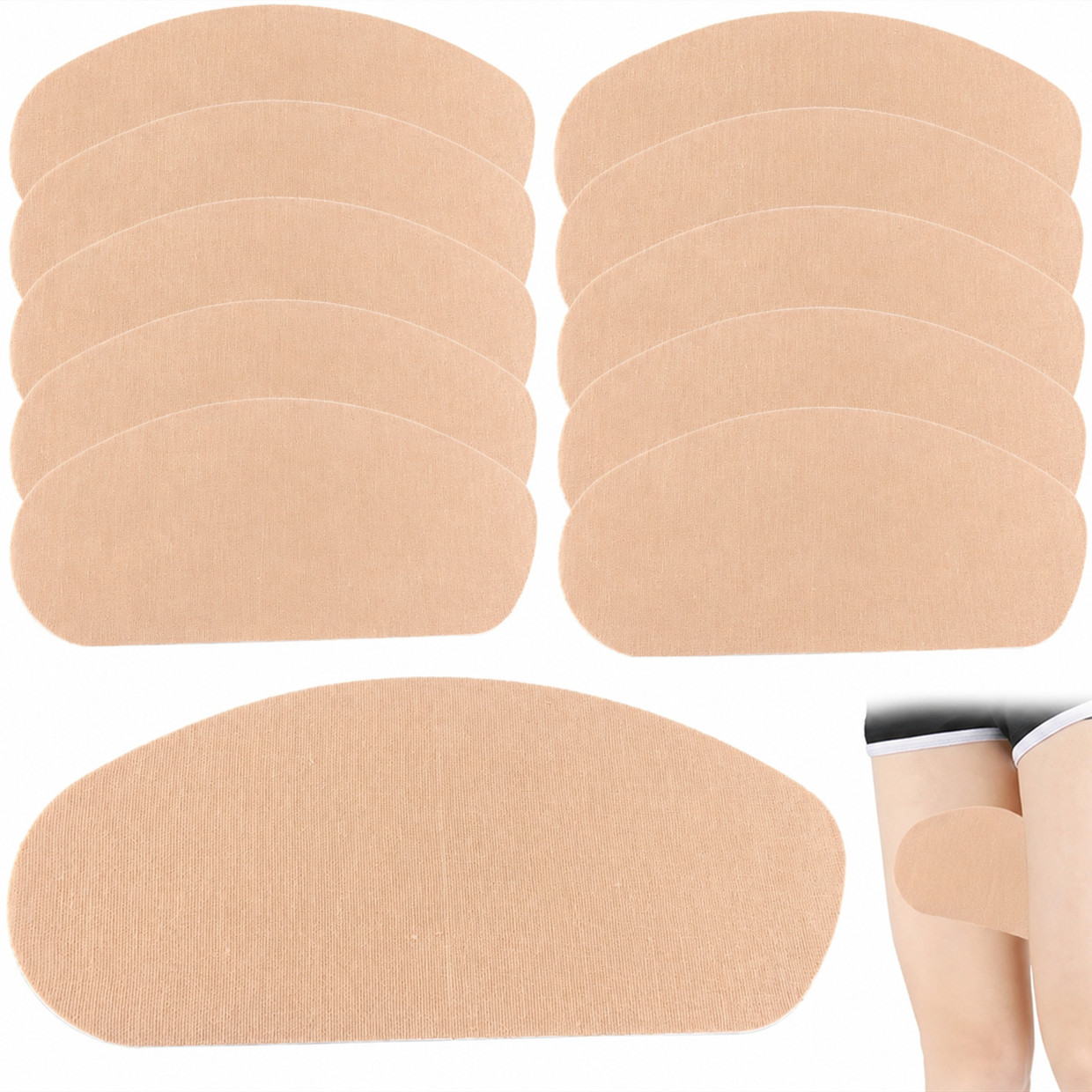 Lårtejp - Förhindra Skavning, 10-pack