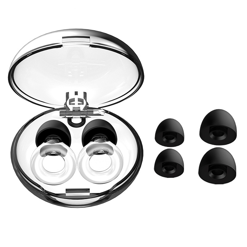 Støydempende og lydisolerende ørepropper med krok Transparent