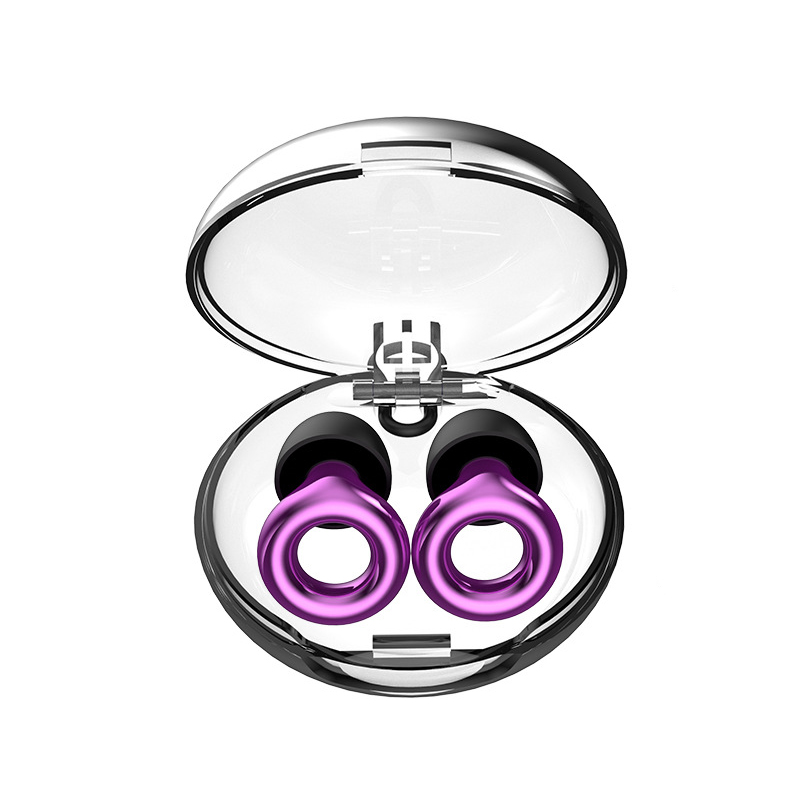 Støydempende og lydisolerende ørepropper med krok Purple