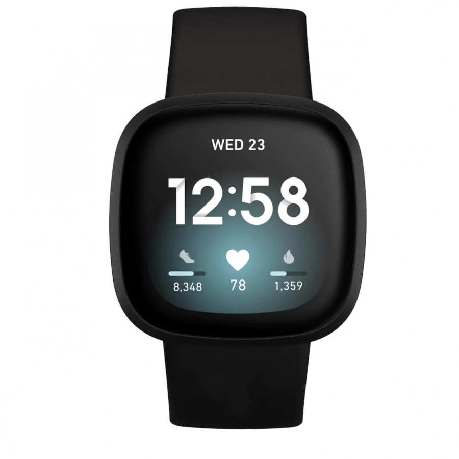 Klokkebånd for Fitbit Versa4/Fitbit Versa3/Fitbit Sense/Fitbit Sense2 Black M