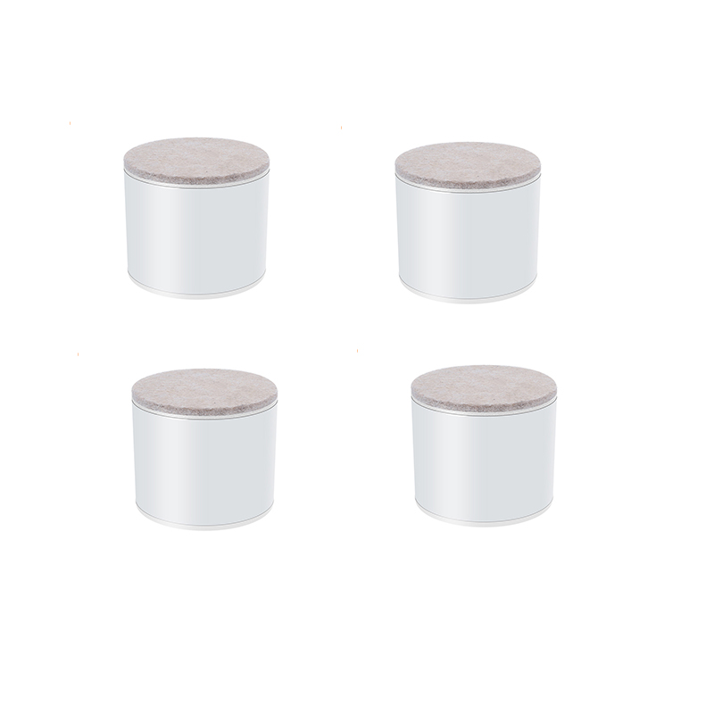 Runda Möbelfötter i Kolstål, 4-pack M