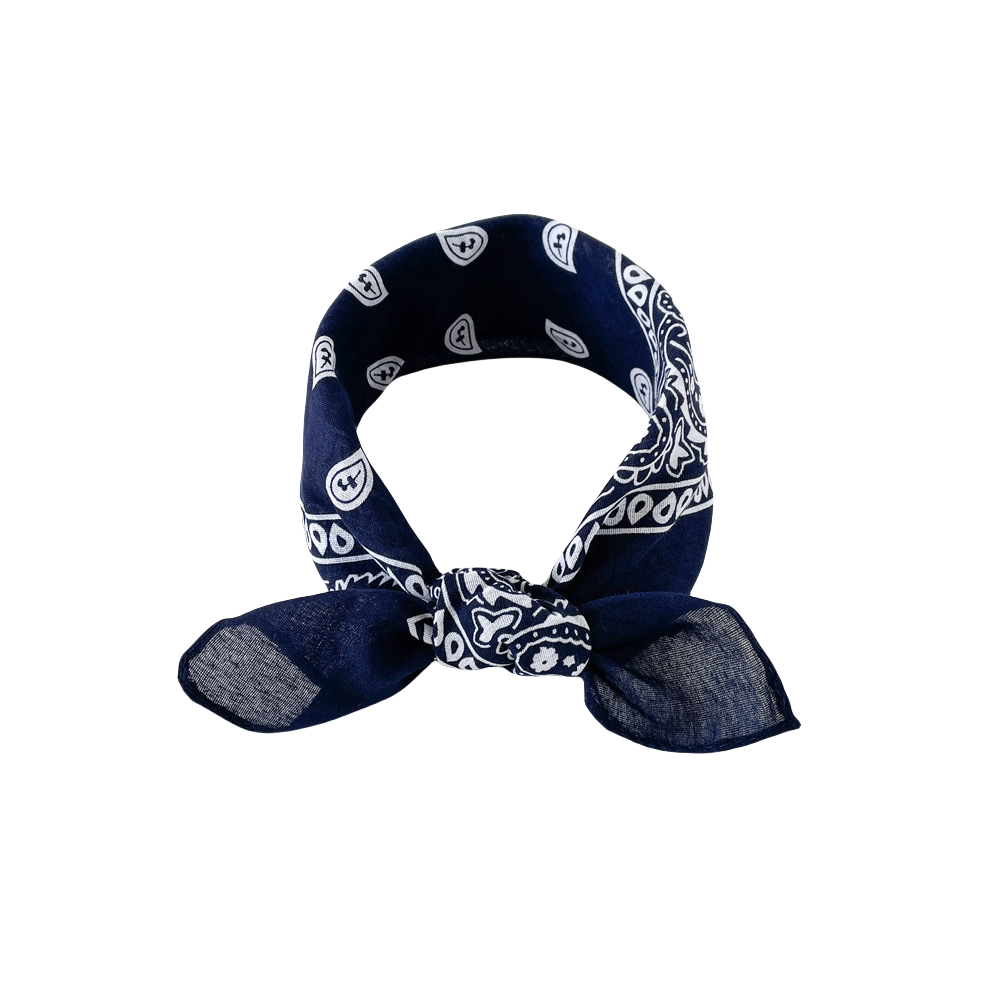 Stilren Fyrkantig Halsduk NavyBlue