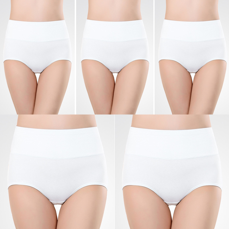 Trosor med hög midja (5-pack) White M