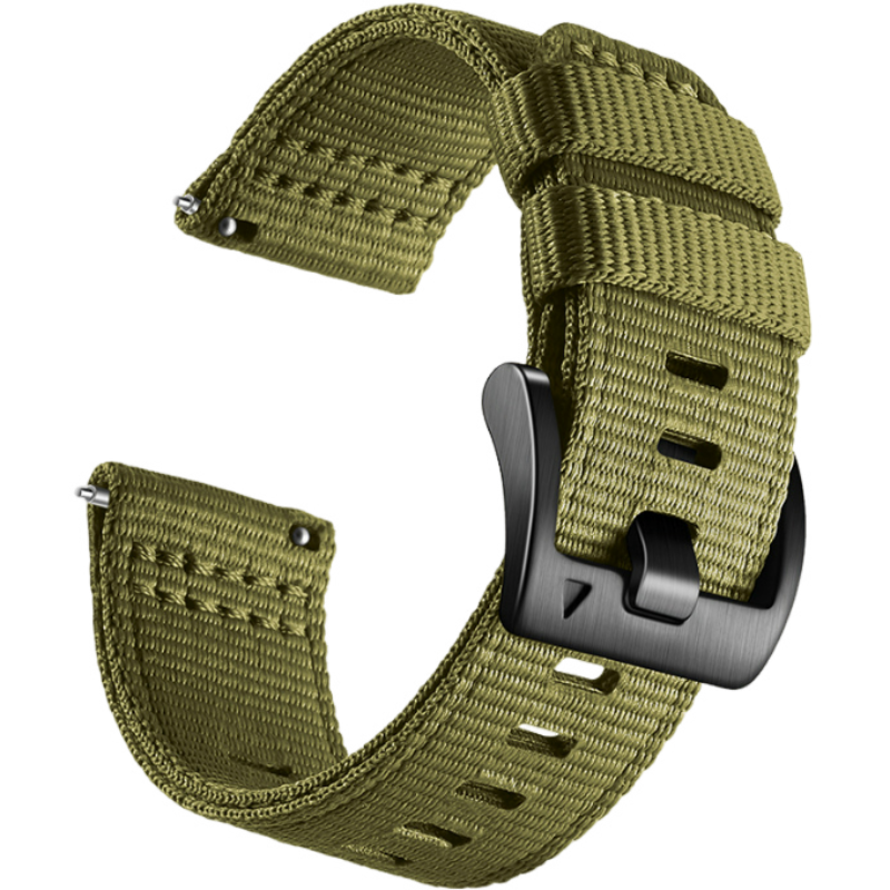 Nylonklokkereim for Garmin Forerunner 255/265/245 Smartwatch Green M