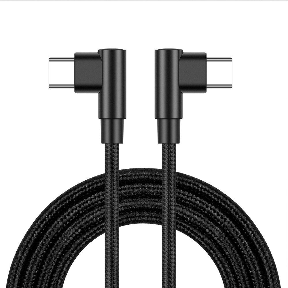Vinklet datakabel - USB-C til USB-C 2 m