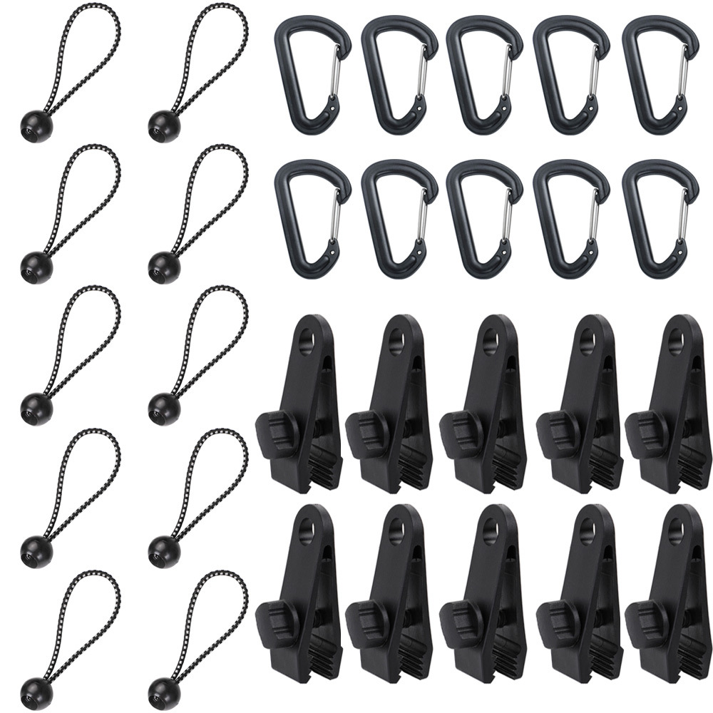 Tilbehørsett for utendørs campingtelt Multifunksjonell tauspenne