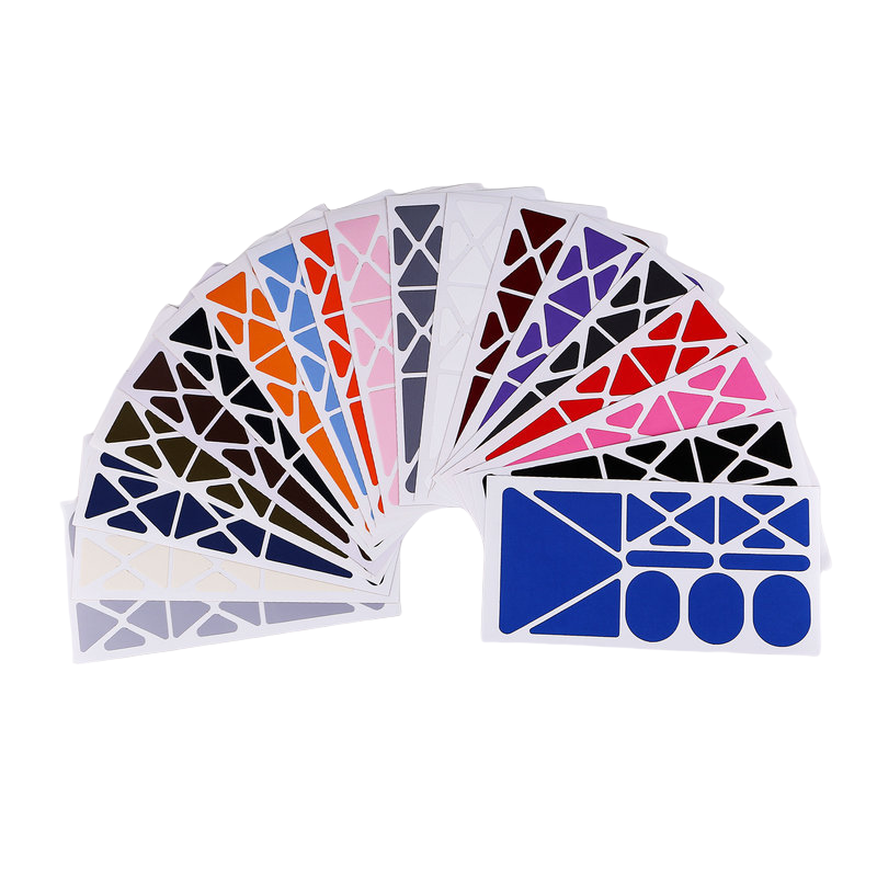 Reparasjonslapper til dunjakke Flerfarget - 18 stk Triangle type