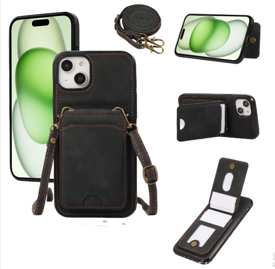 Veske til iPhone 15-serien med kortholder iPhone 15 Pro