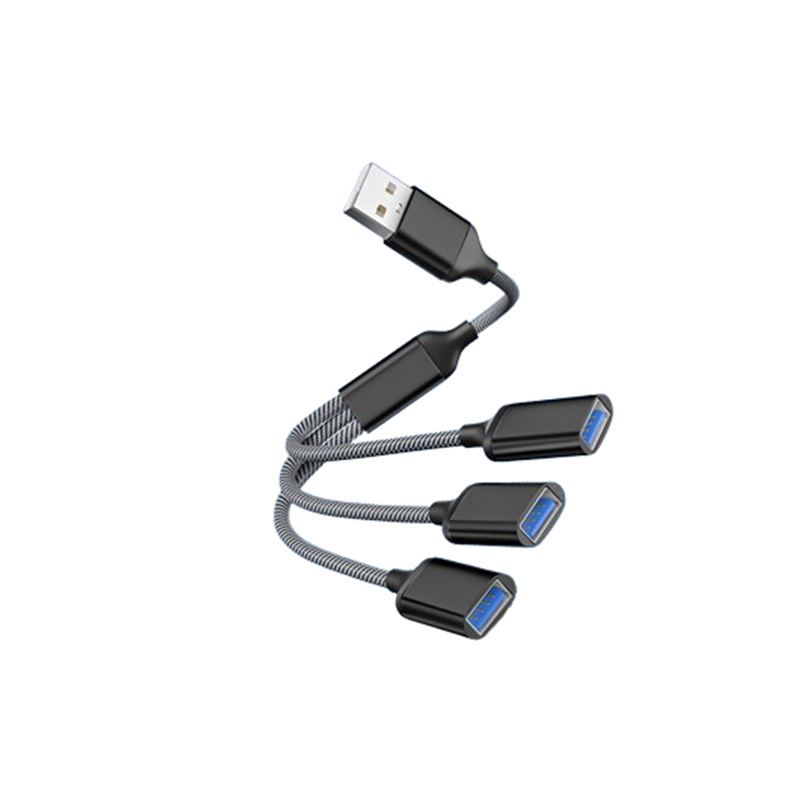 USB-hub-splitter - 3 porter Black
