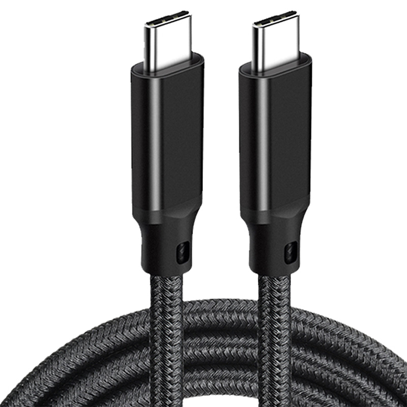 3M USB-C till USB-C snabbladdningskabel - Svart Black 2 m