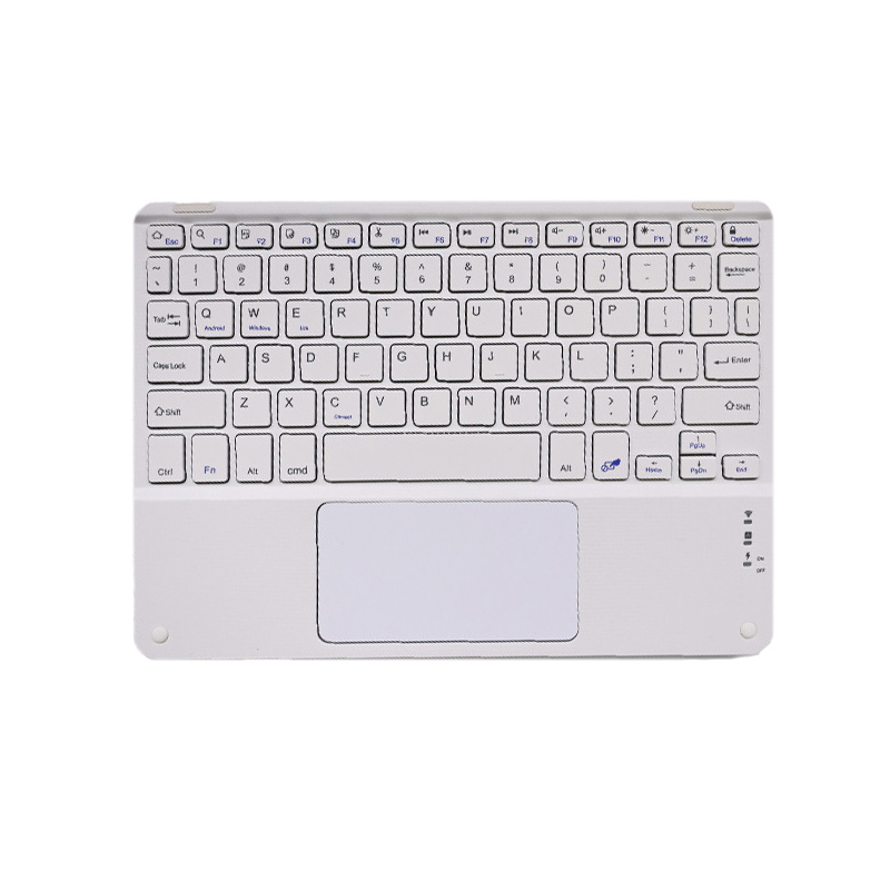 Trådlöst Tangentbord med Styrplatta för Surfplattor White L