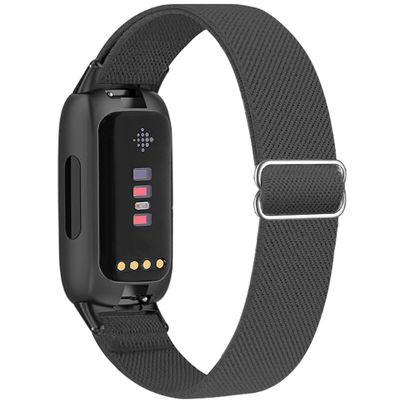 Fitbit Inspire 3 Armband i Elastiskt Nylon DarkGrey