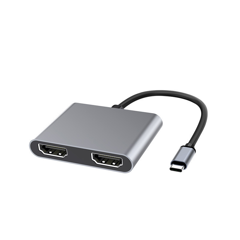 HDMI-veksler: En USB C-inngang, to uttak