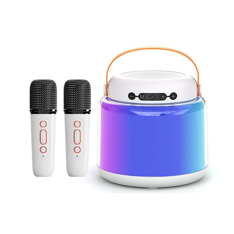 Y8 Karaoke-maskin med dubbla mikrofoner och Bluetooth-högtalare